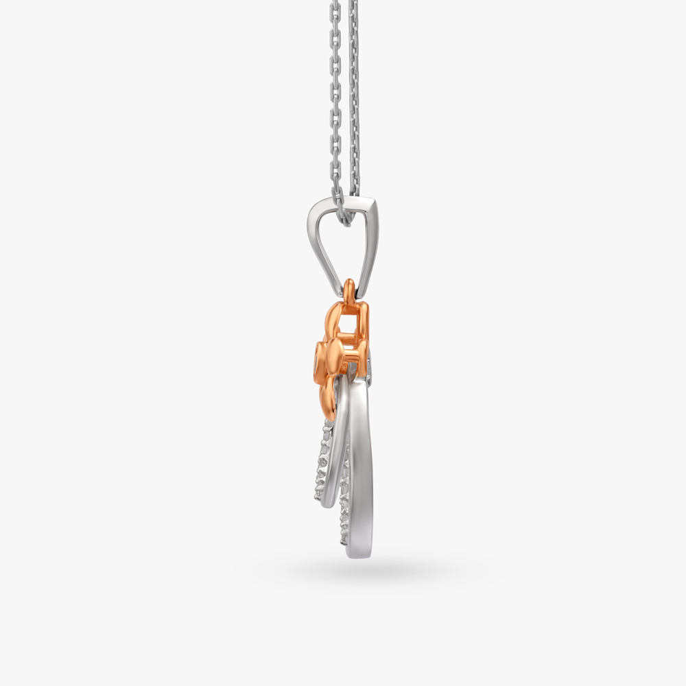 Loop Bloom Diamond Pendant and Earrings Set,,hi-res image number null