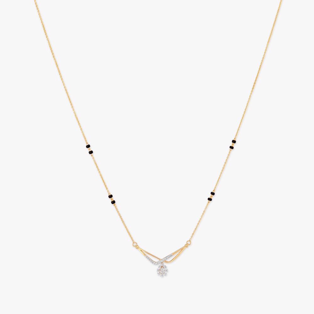 Swaying Petal Diamond Mangalsutra,,hi-res image number null