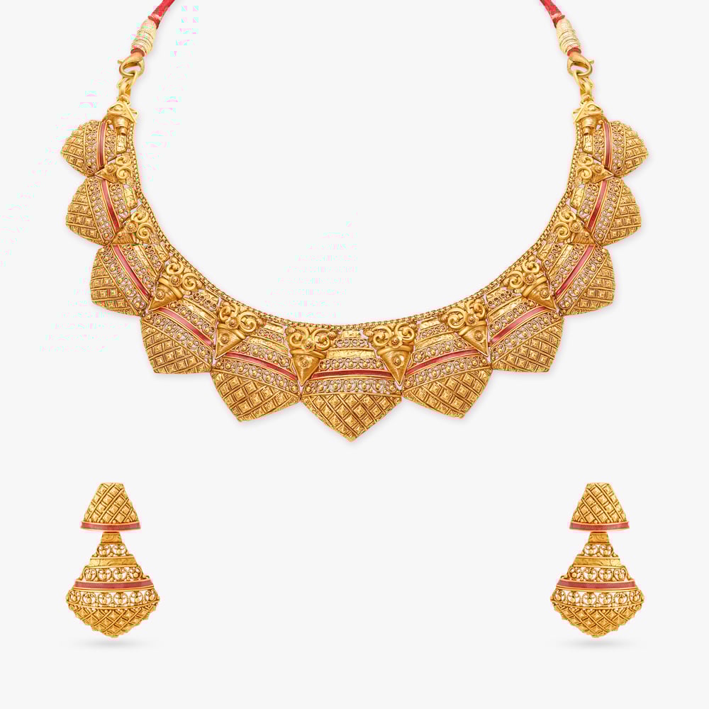 Regal Lingaraja Temple Necklace Set,,hi-res image number null