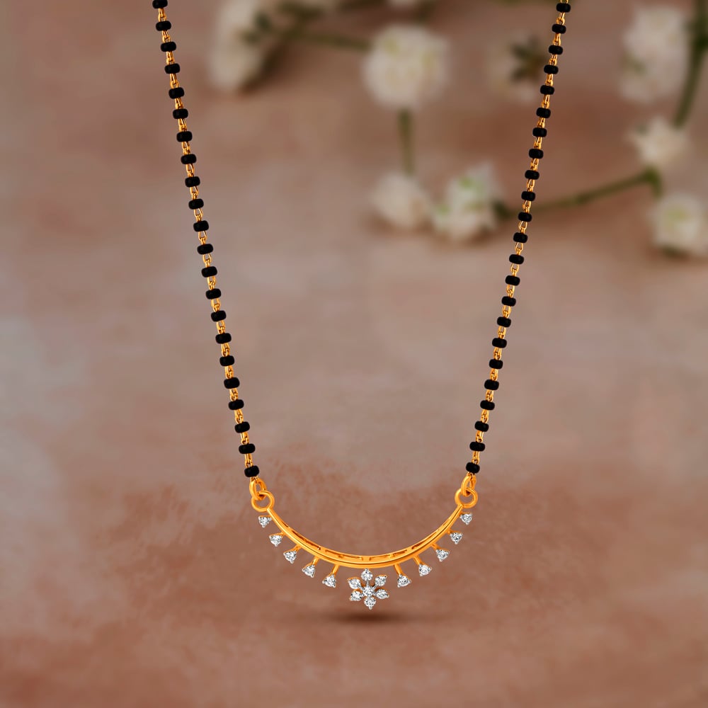 Radiant Arc Diamond Mangalsutra,,hi-res image number null