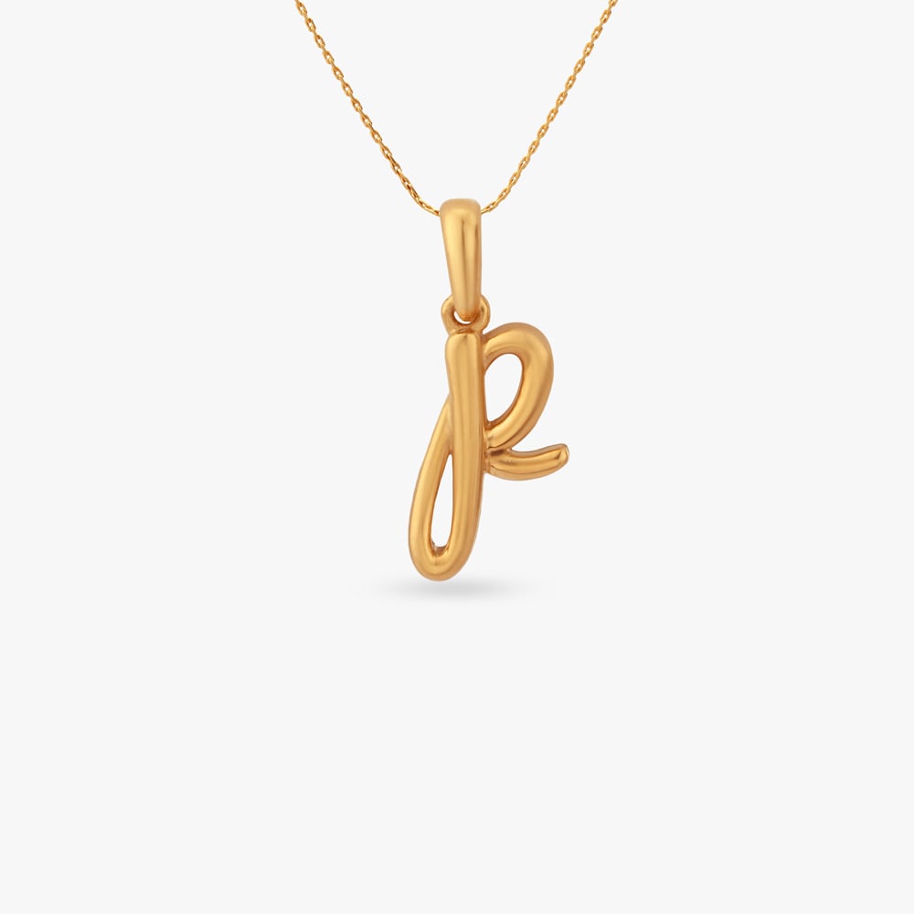 

Signature R Gold Pendant