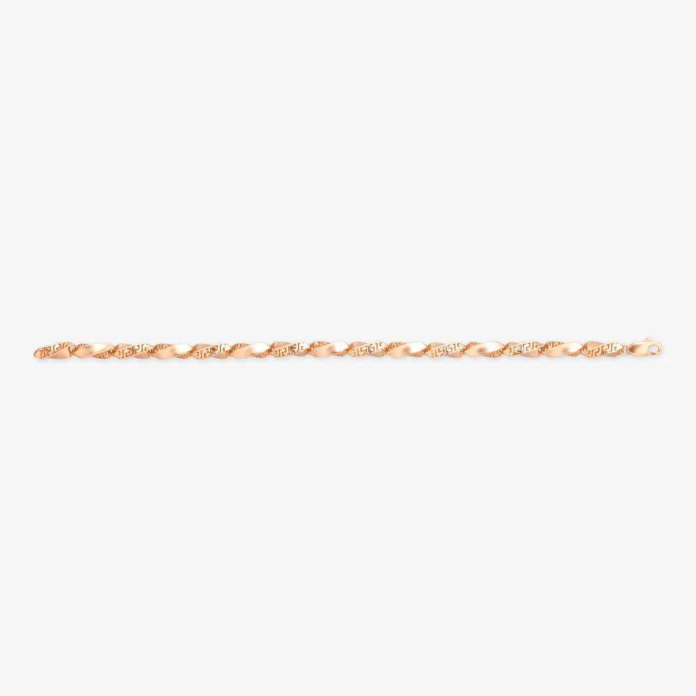 Linear Weave Gold Bracelet for Men,,hi-res image number null