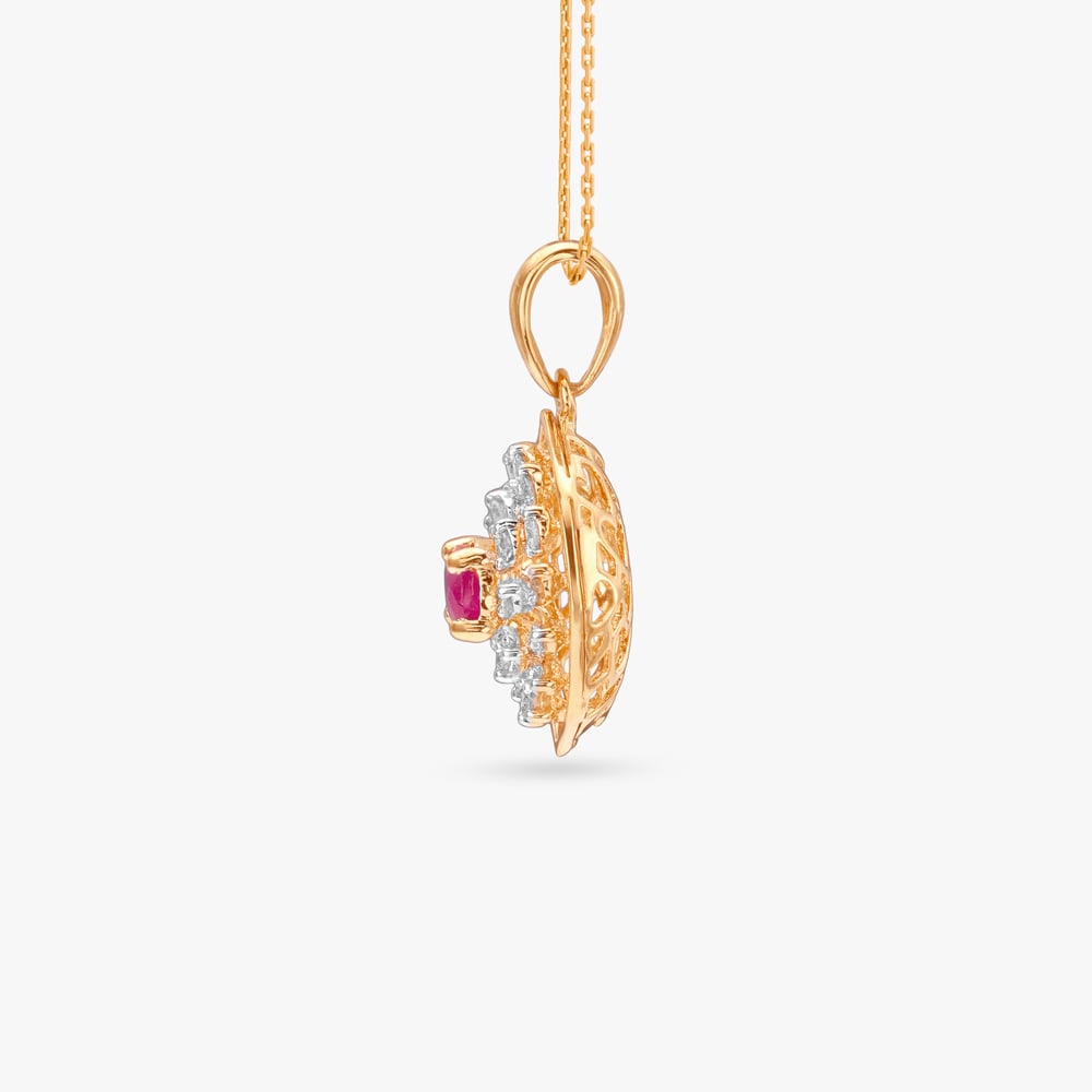 Lattice Charm Diamond Pendant,,hi-res image number null