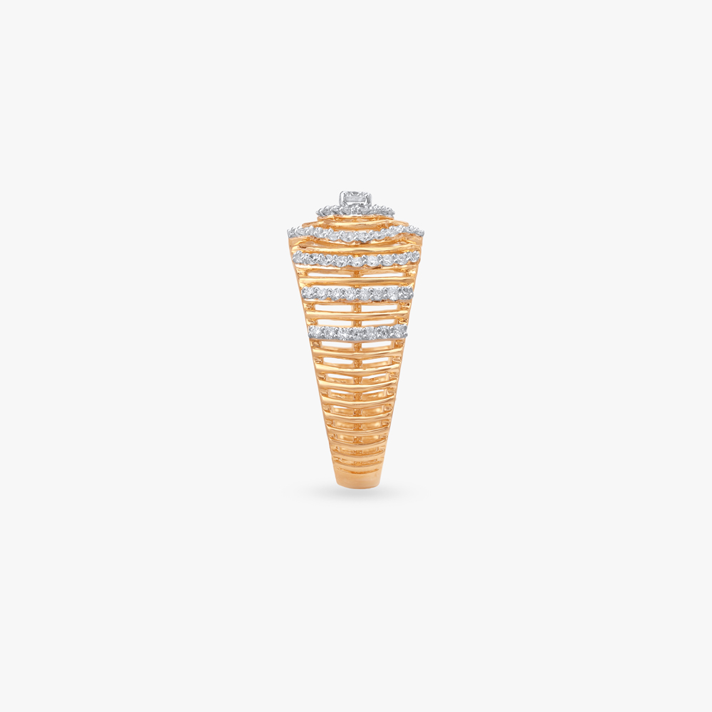 Regal Bloom Diamond Finger Ring,,hi-res image number null