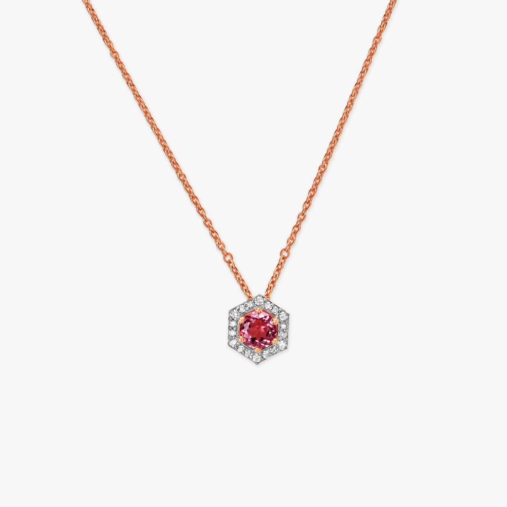 Blushing Glow Diamond Necklace,,hi-res image number null