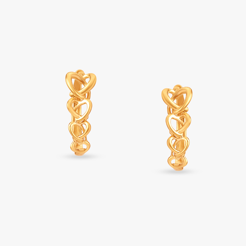 Snazzy Gold Hoop Earrings,,hi-res image number null