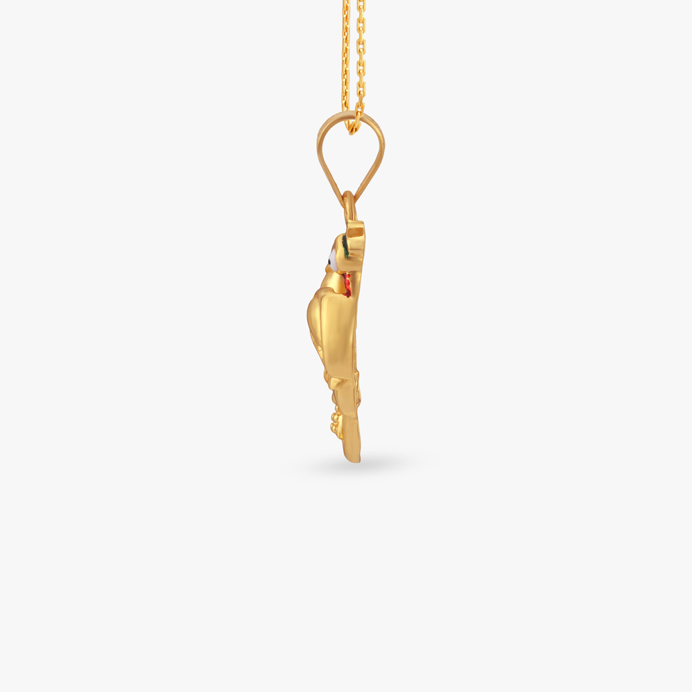 

Majestic Peacock Gold Pendant