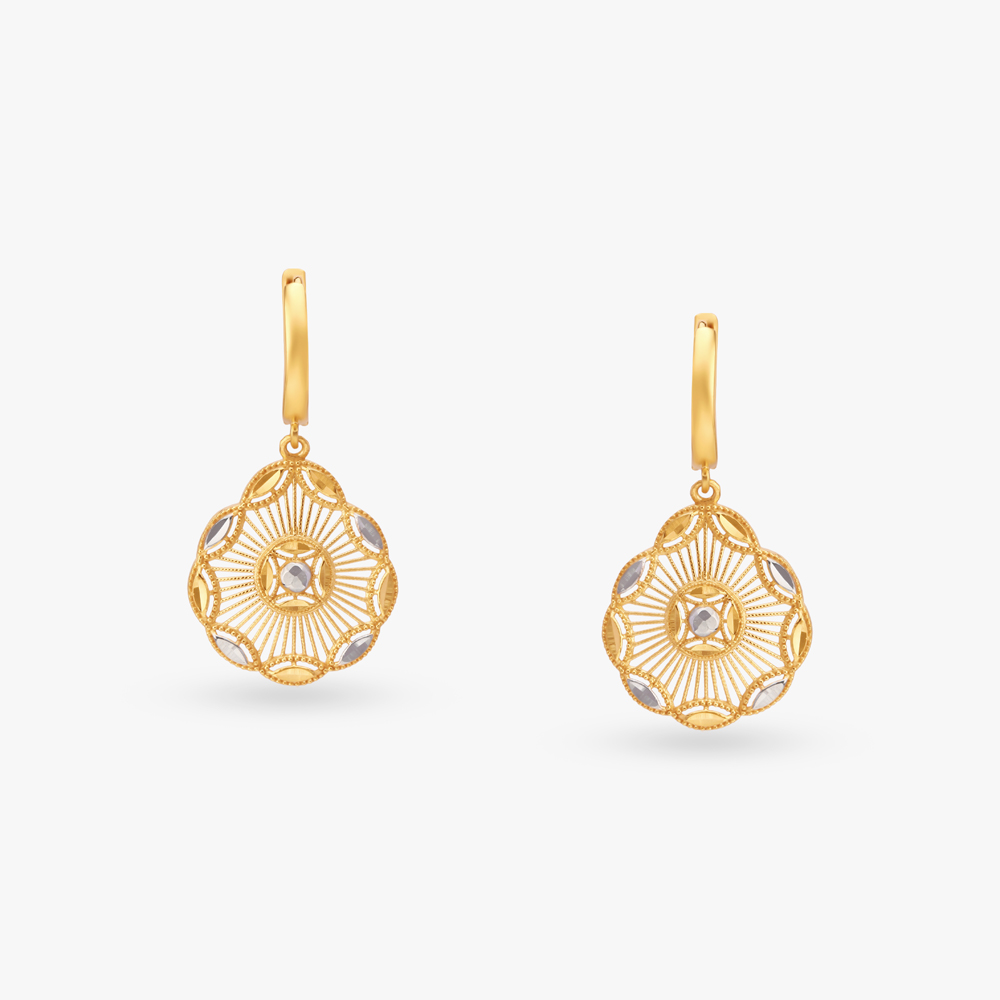 Circular Gold Hoop Earrings,,hi-res image number null