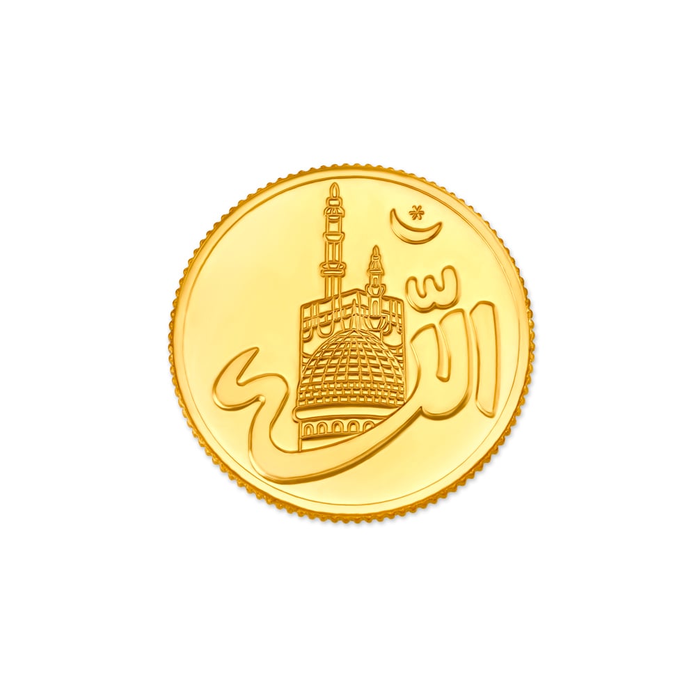 5 gram 22 Karat Allah Gold Coin