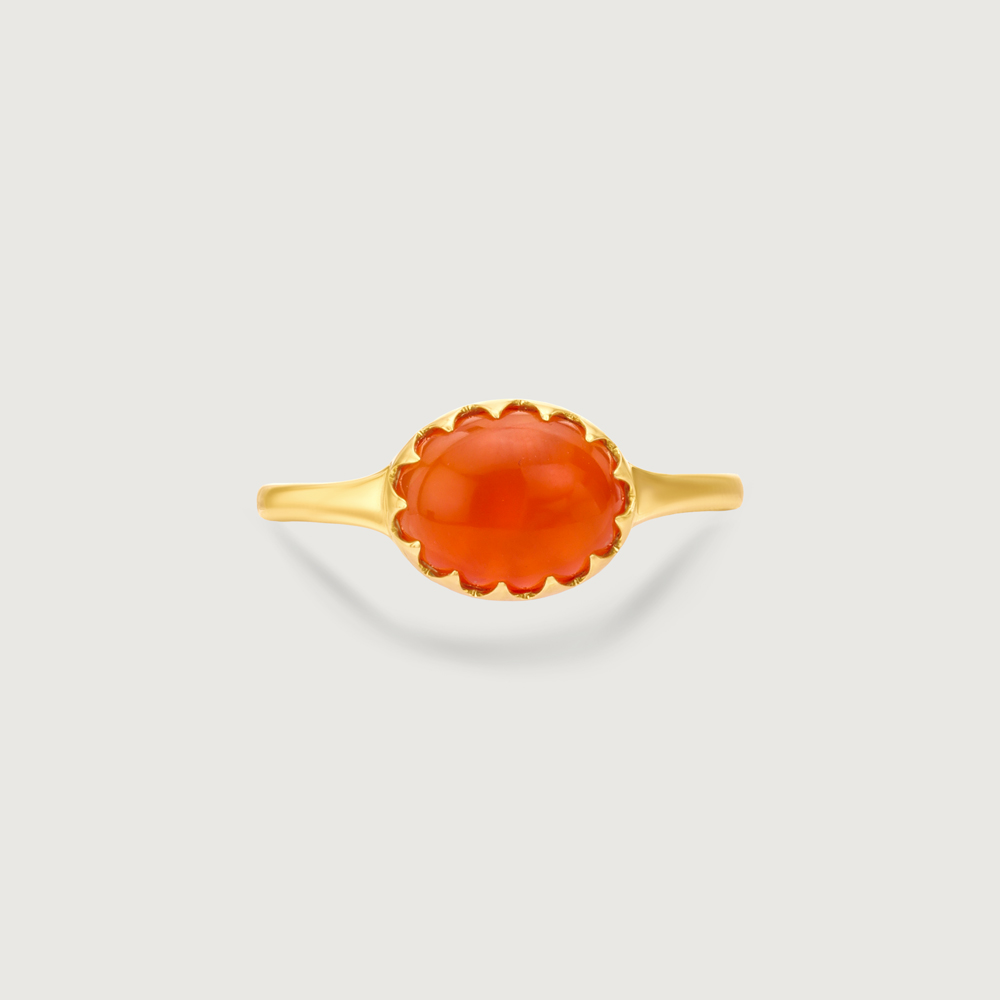 Radiant Solar Carnelian Ring,,hi-res image number null