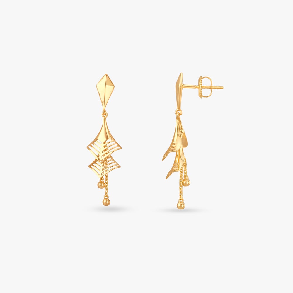 Prism Play Gold Drop Earrings,,hi-res image number null