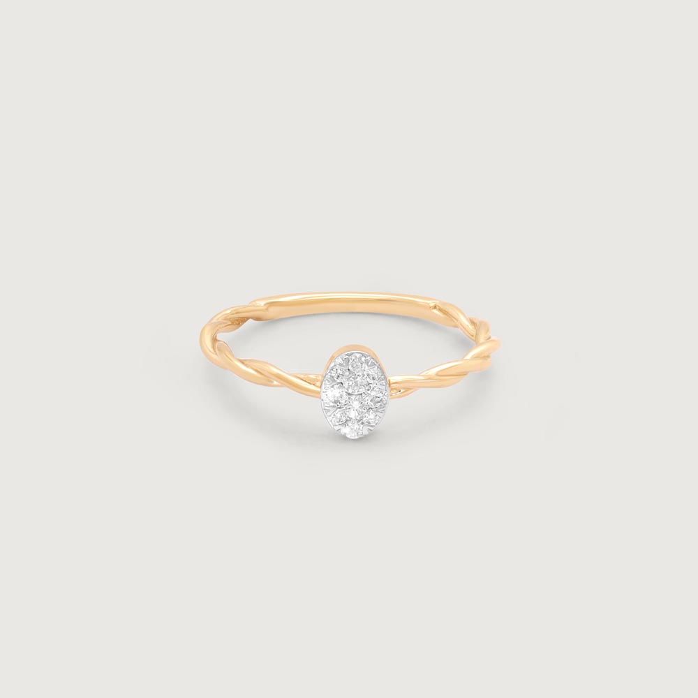 Twisted Halo Diamond Ring,,hi-res image number null