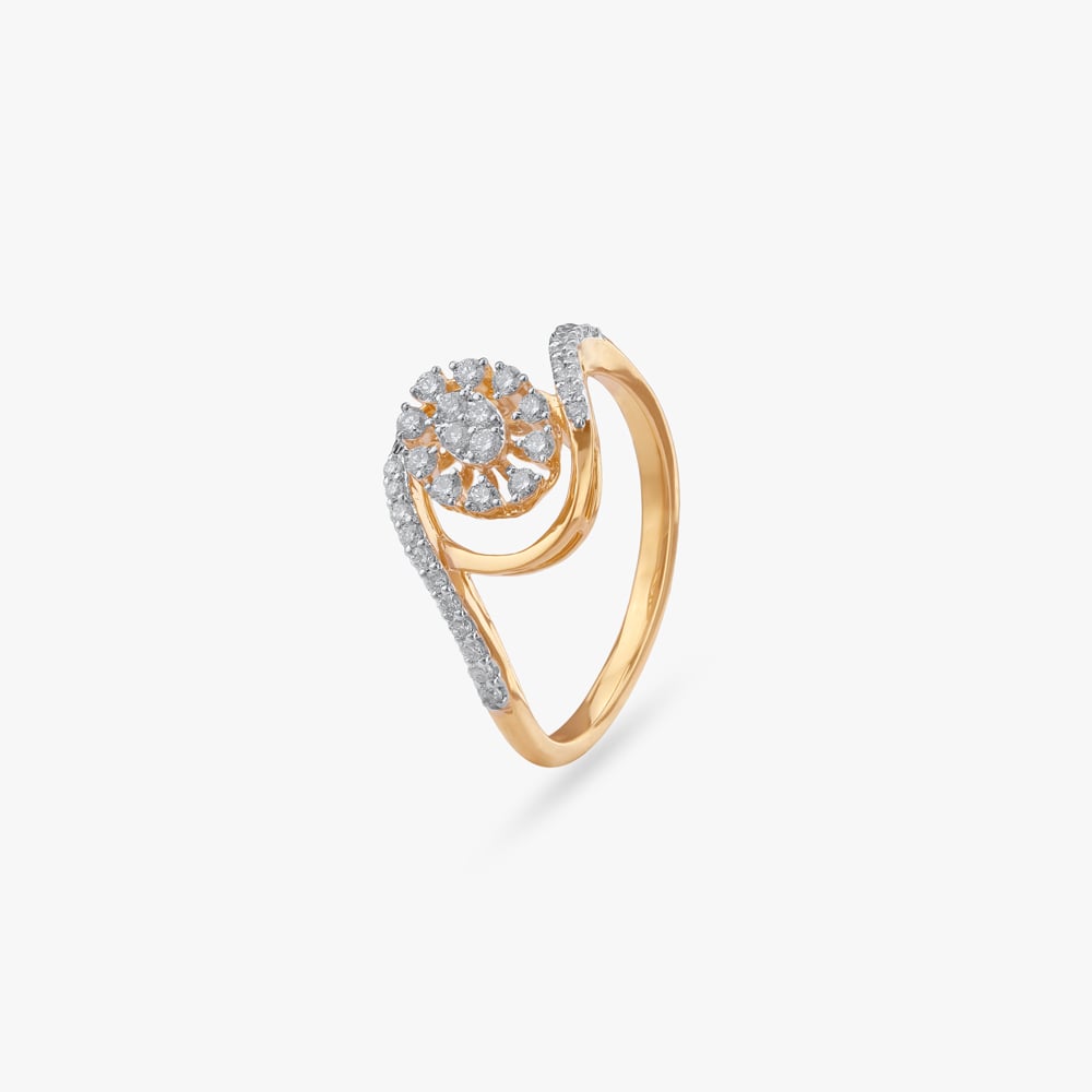 Floral Cluster Diamond Ring,,hi-res image number null