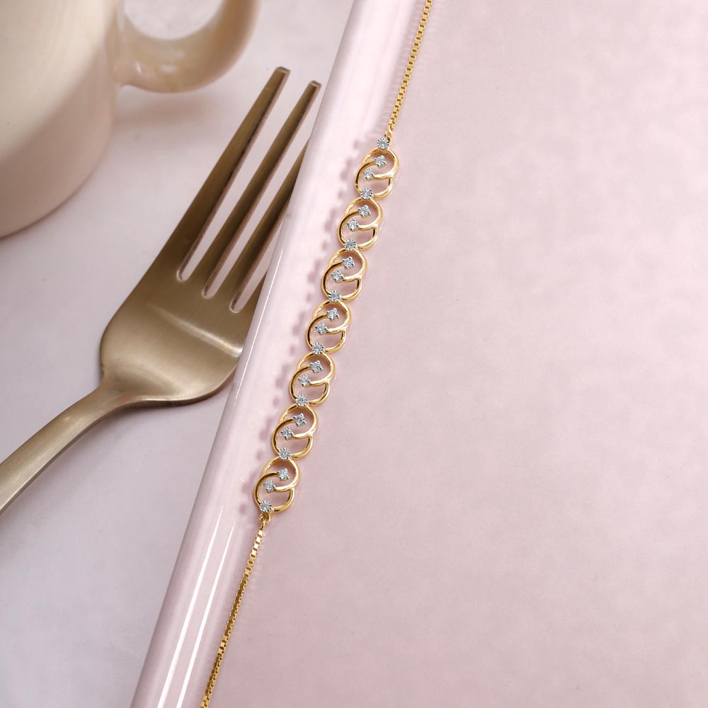 Graceful Curve Diamond Bracelet,,hi-res image number null