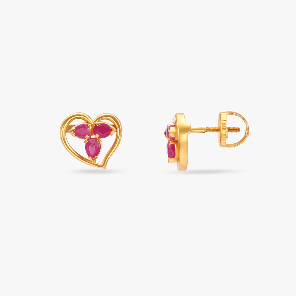 Heart Pendant and Earrings Set,,hi-res image number null