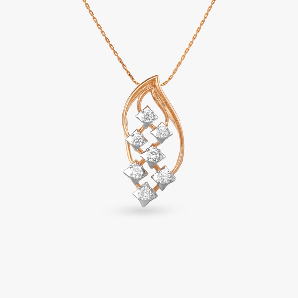

Leaf Fall Diamond Pendant