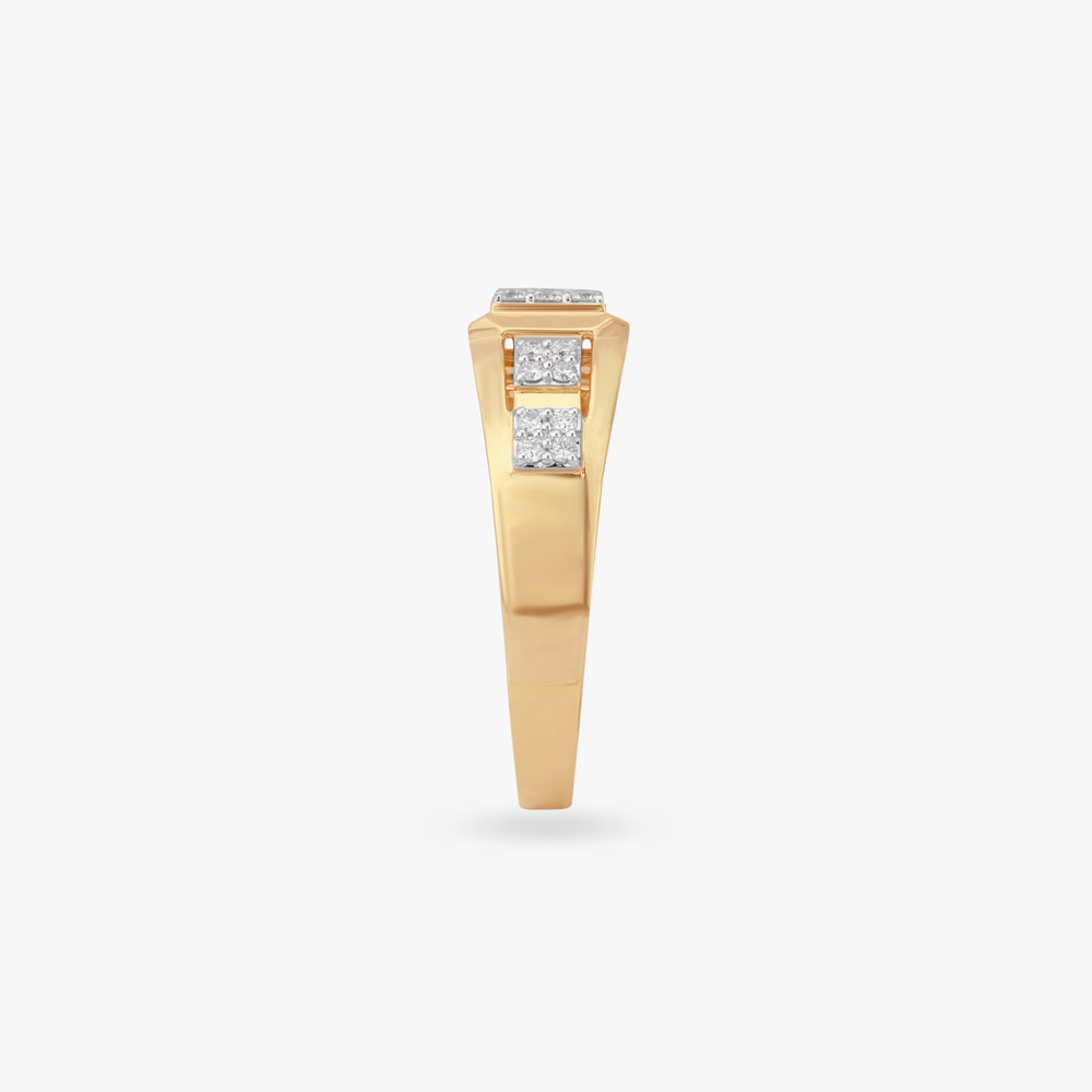 Bold Panel Diamond Ring For Men,,hi-res image number null