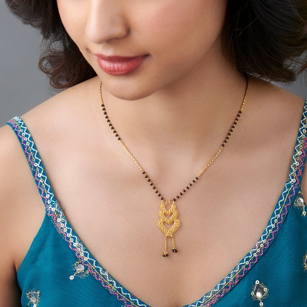 Brilliant Contemporary Mangalsutra,,hi-res image number null
