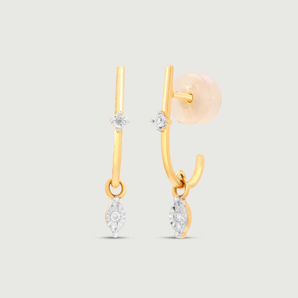 Dainty Blink Diamond Hoop Earrings,,hi-res image number null