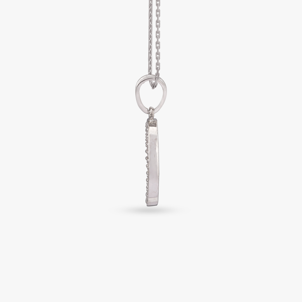 Oval Orbit Silver Pendant,,hi-res image number null