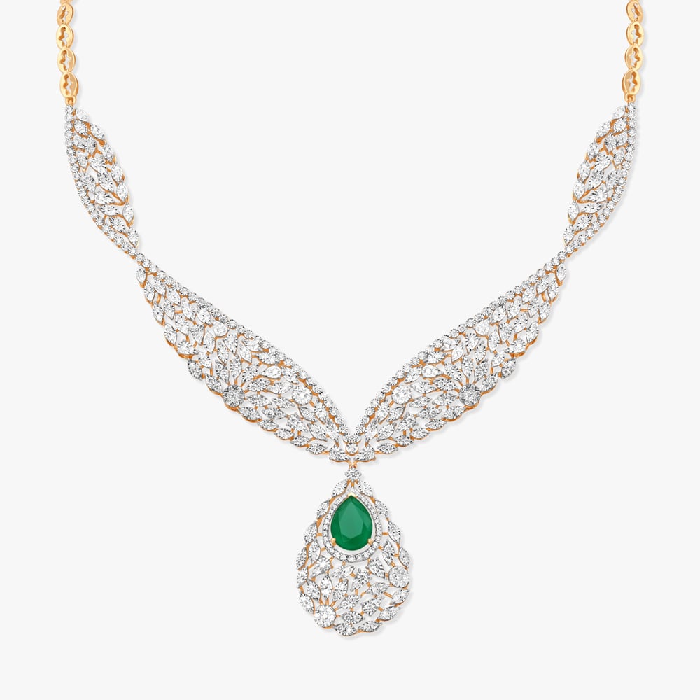 Verdant Radiance Diamond Necklace Set,,hi-res image number null