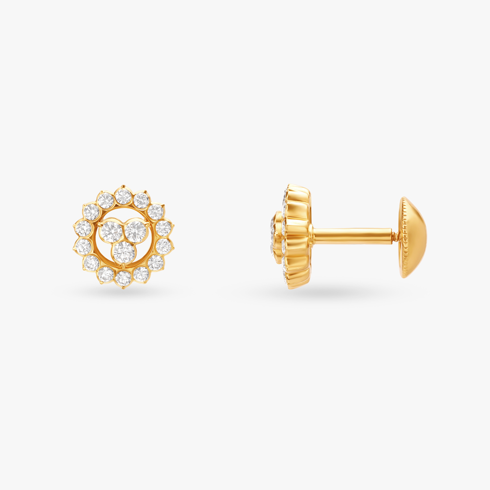 Twinkling Diamond Stud Earrings,,hi-res image number null