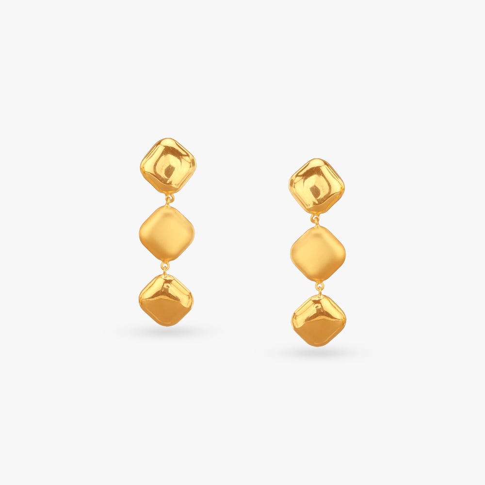 

Bold Beats Gold Drop Earrings