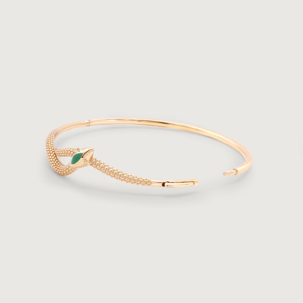 Serpentine Grace Gold Bangle,,hi-res image number null