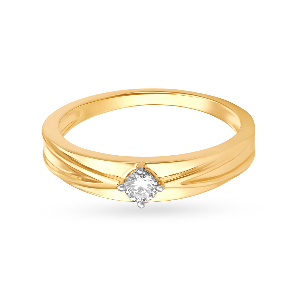 Versatile Gold and Diamond Finger Ring for men,,hi-res image number null