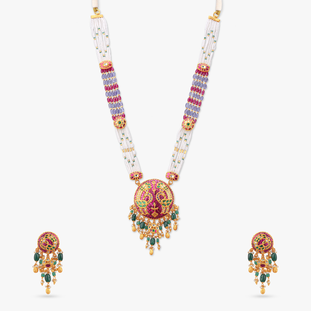 Shaahi Splendour Gold Necklace set,,hi-res image number null
