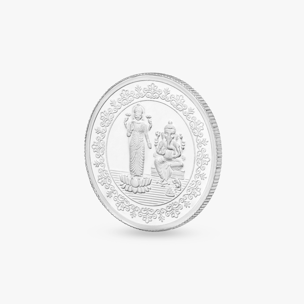 Ganesha And Lakshmi 10 Gram 999 Purity Silver Coin,,hi-res image number null