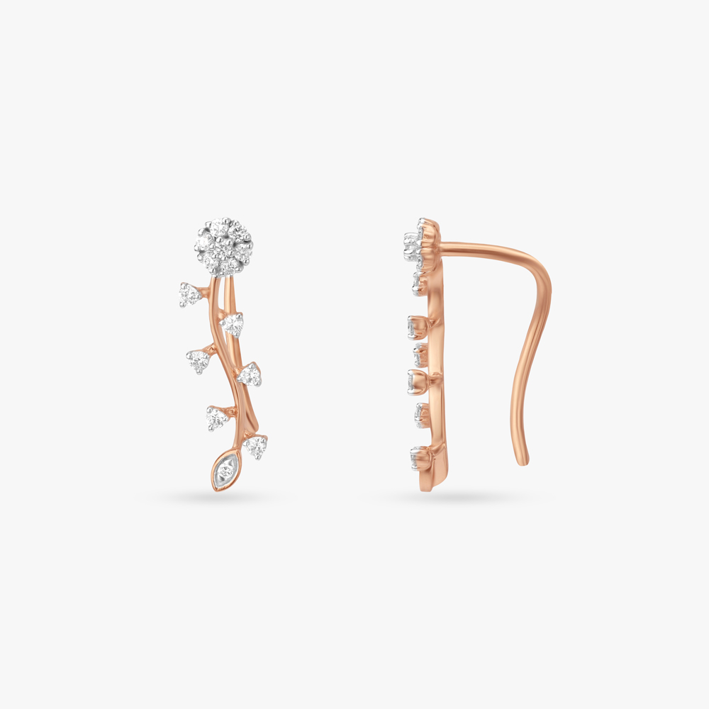 Blossom Trail Diamond Stud Earrings,,hi-res image number null