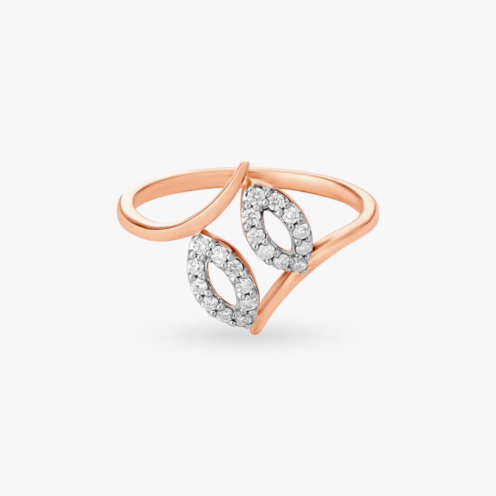 Contemporary Crossover Diamond Ring,,hi-res image number null