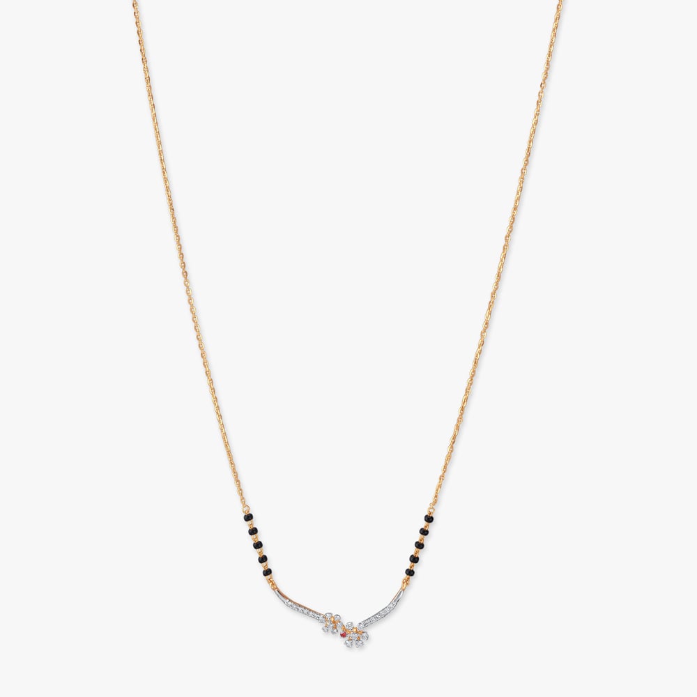 Twin Bird Diamond Mangalsutra,,hi-res image number null
