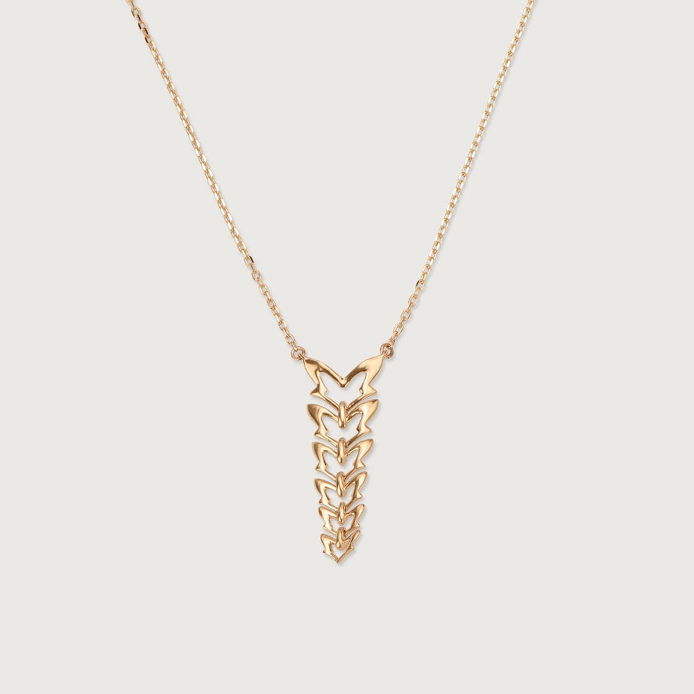 Butterfly Ballet 14KT Yellow Gold Necklace,,hi-res image number null
