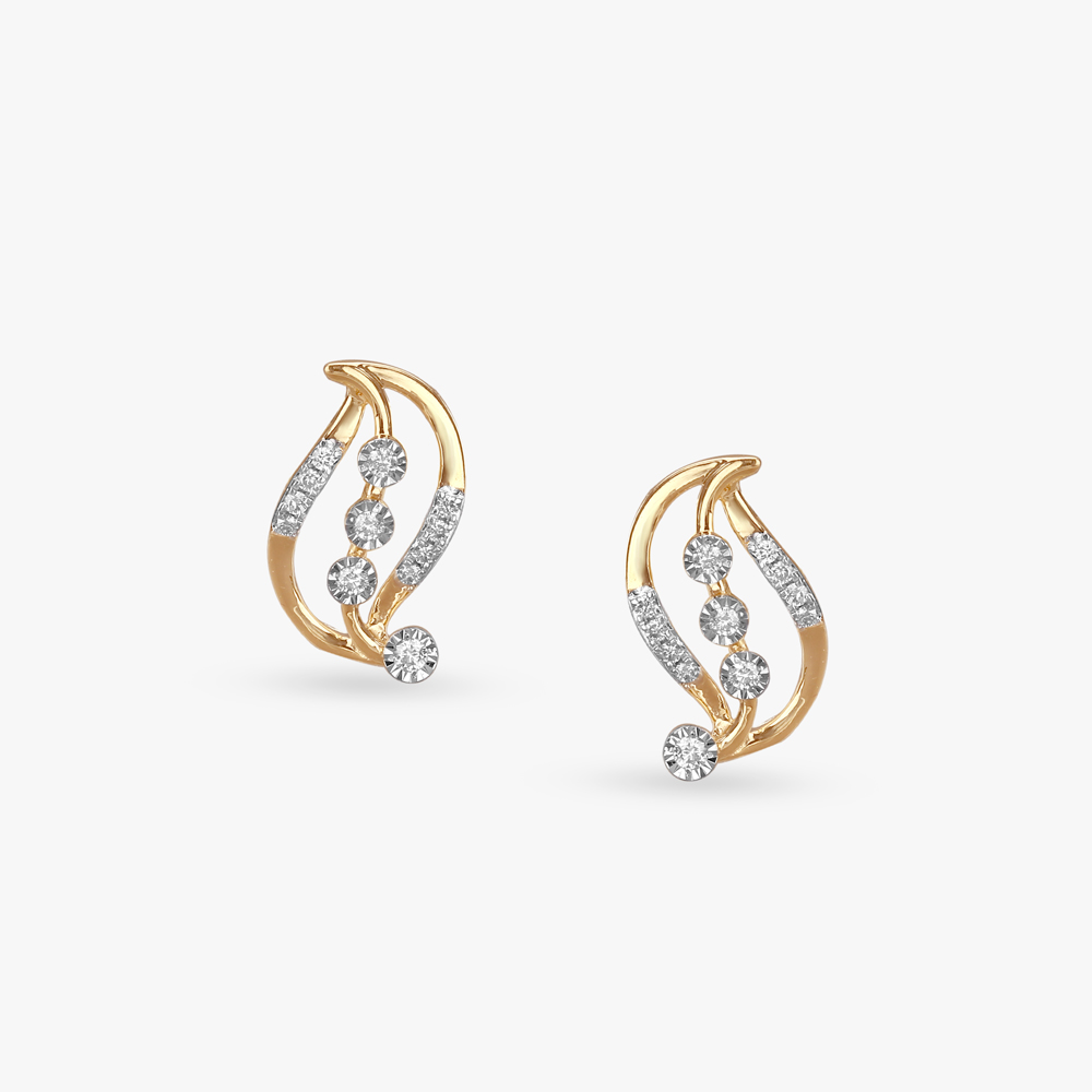 Dancing Waves Diamond Necklace Set,,hi-res image number null
