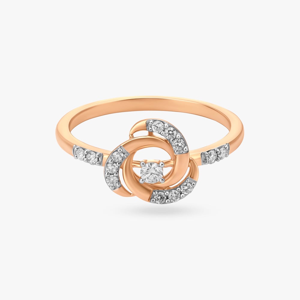Radiant Rose Serenade Diamond Finger Ring,,hi-res image number null