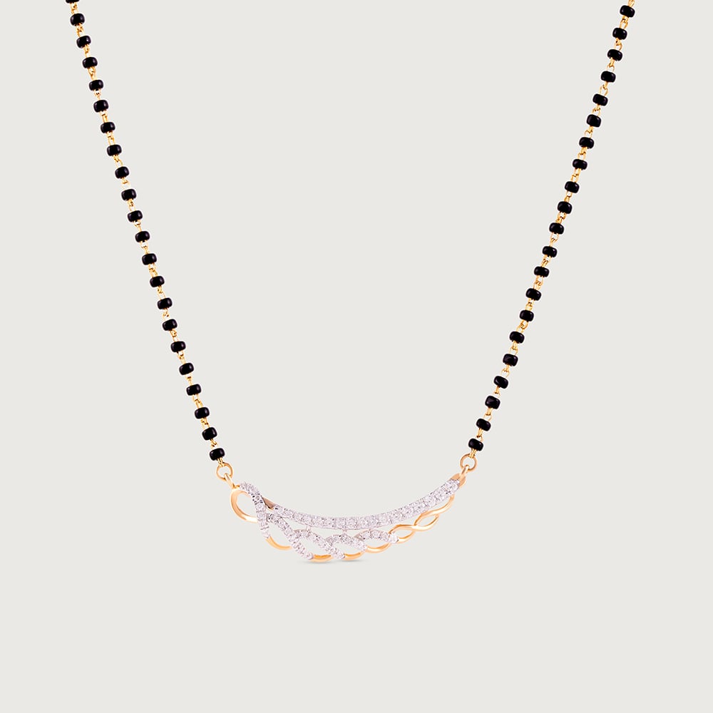 Sparkling Elegance Gold and Diamond Mangalsutra,,hi-res image number null