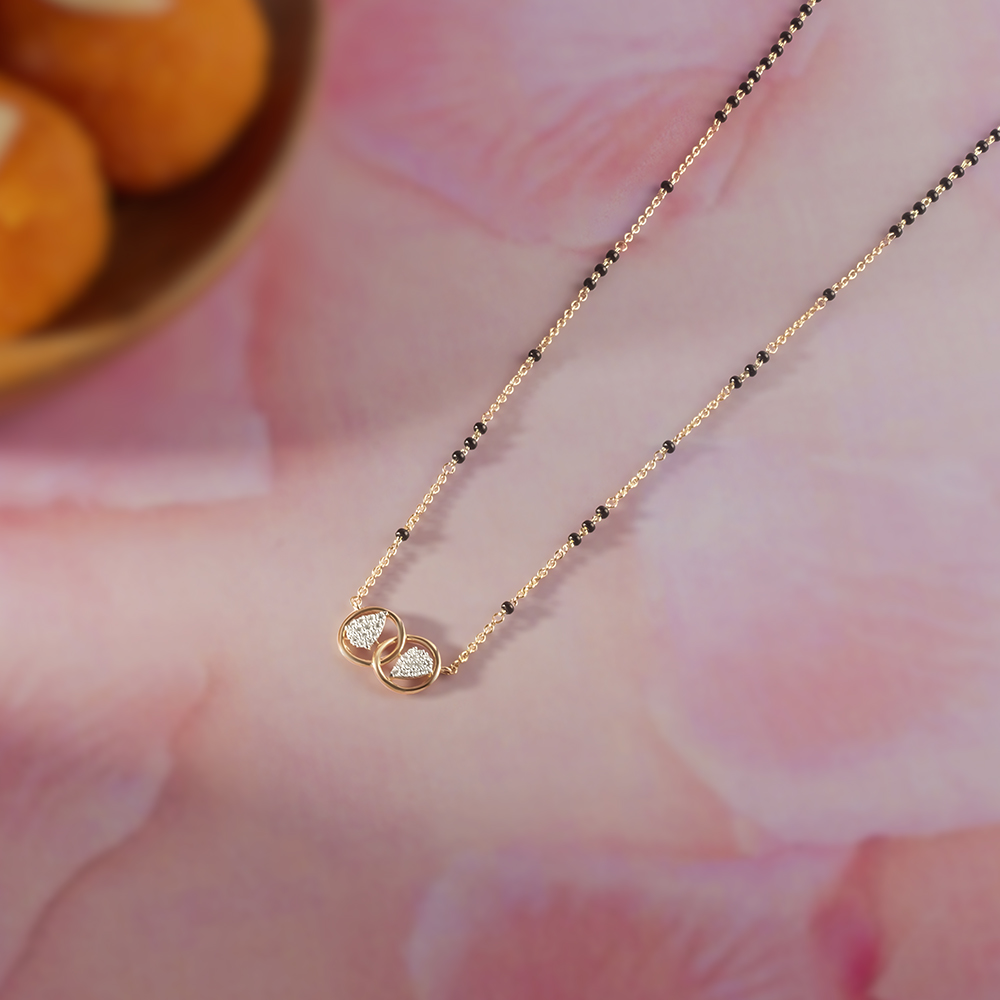 Infinite Union Gold and Diamond Mangalsutra,,hi-res image number null