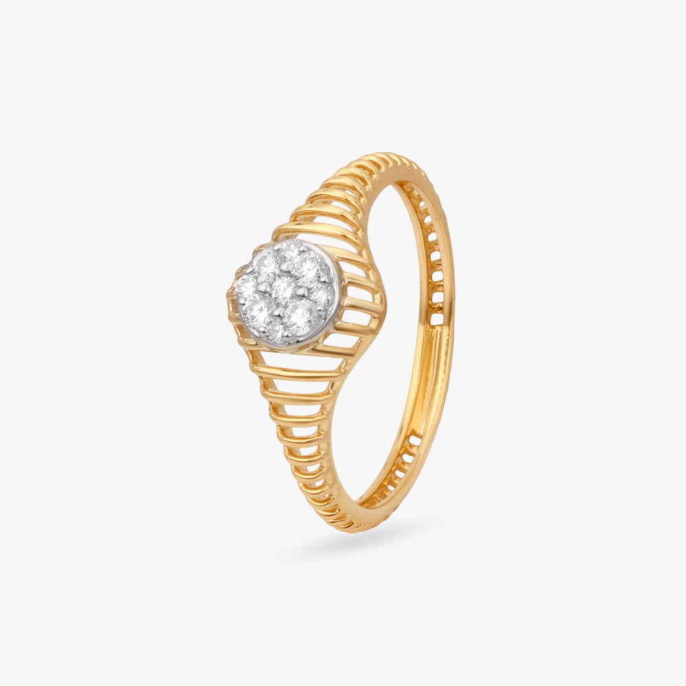 Shimmer Grid Diamond Ring,,hi-res image number null