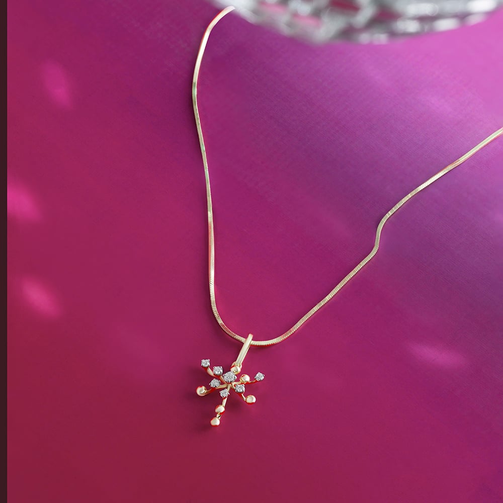 Groovy Glow Gold & Diamond Pendant,,hi-res image number null