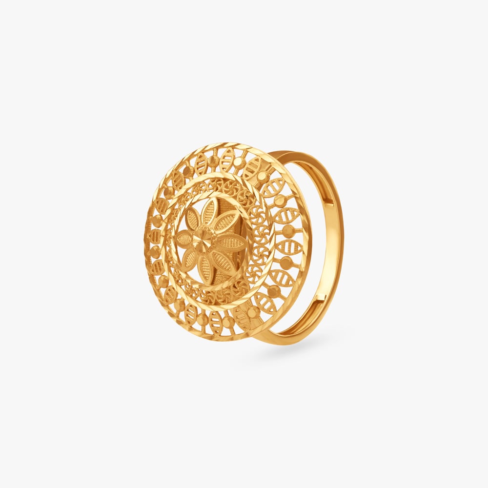 

Celestial Bloom Gold Ring