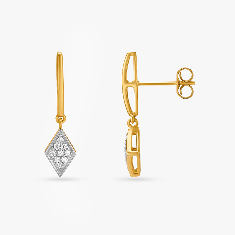 Refined Glam Diamond Drop Earrings,,hi-res image number null