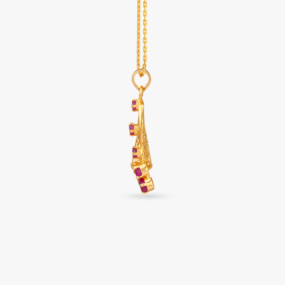 Paisley Charm Pendant and Earrings Set,,hi-res image number null