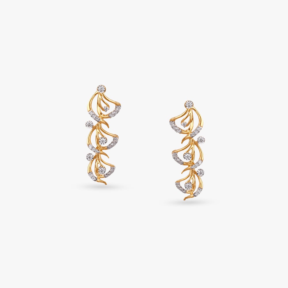 Dancing Petals Diamond Necklace Set,,hi-res image number null