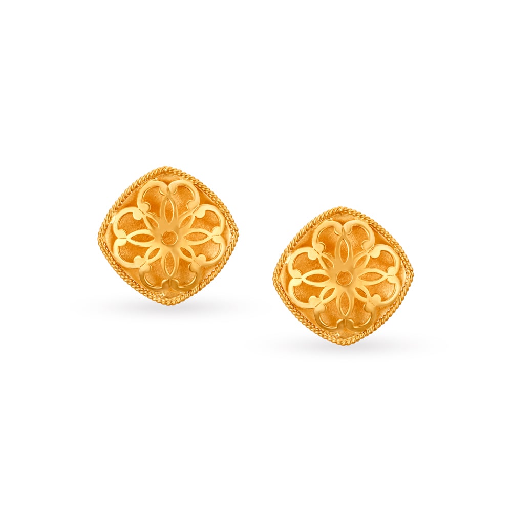 

Radiant Floral Stud Earrings