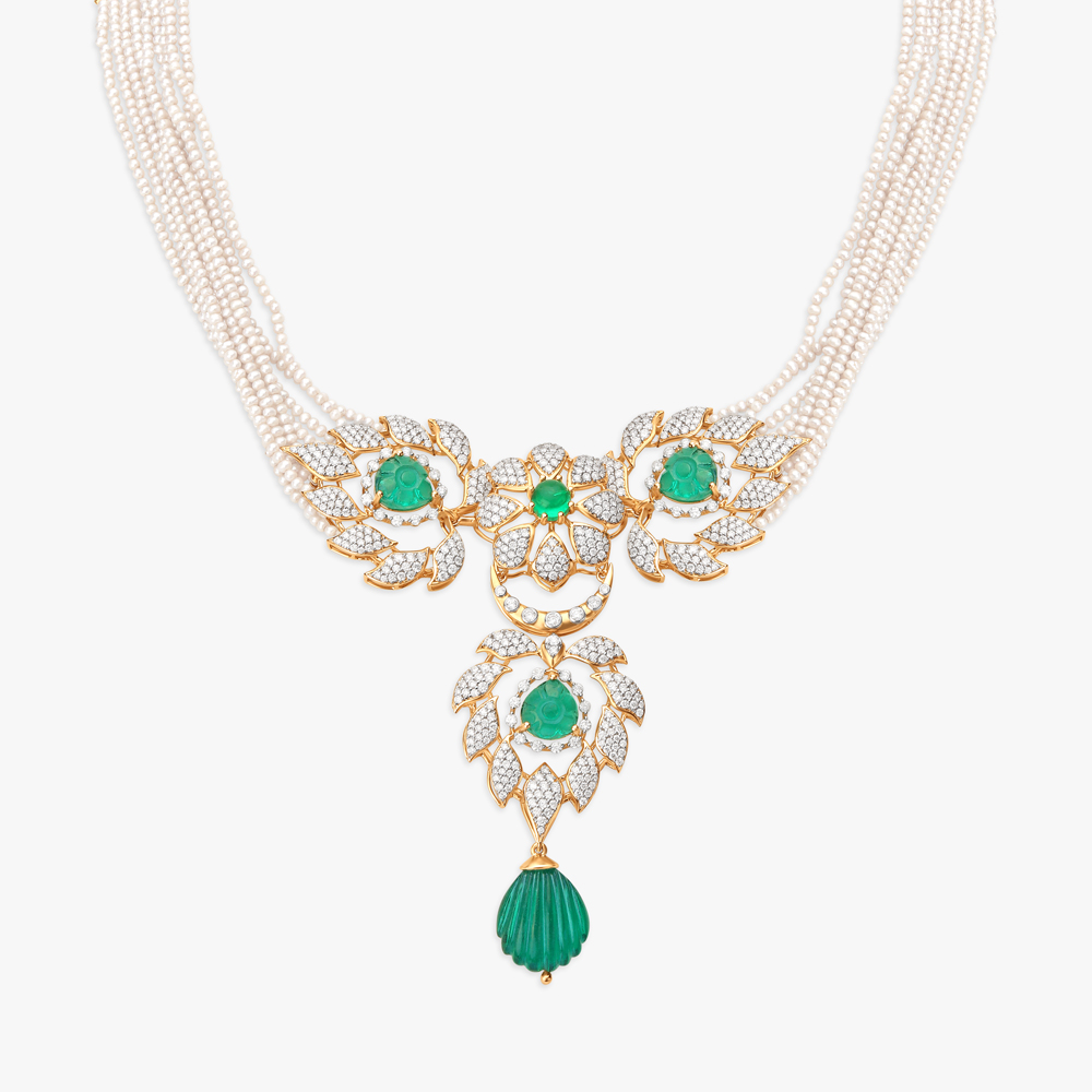 Gleaming Radiant Diamond Necklace,,hi-res image number null