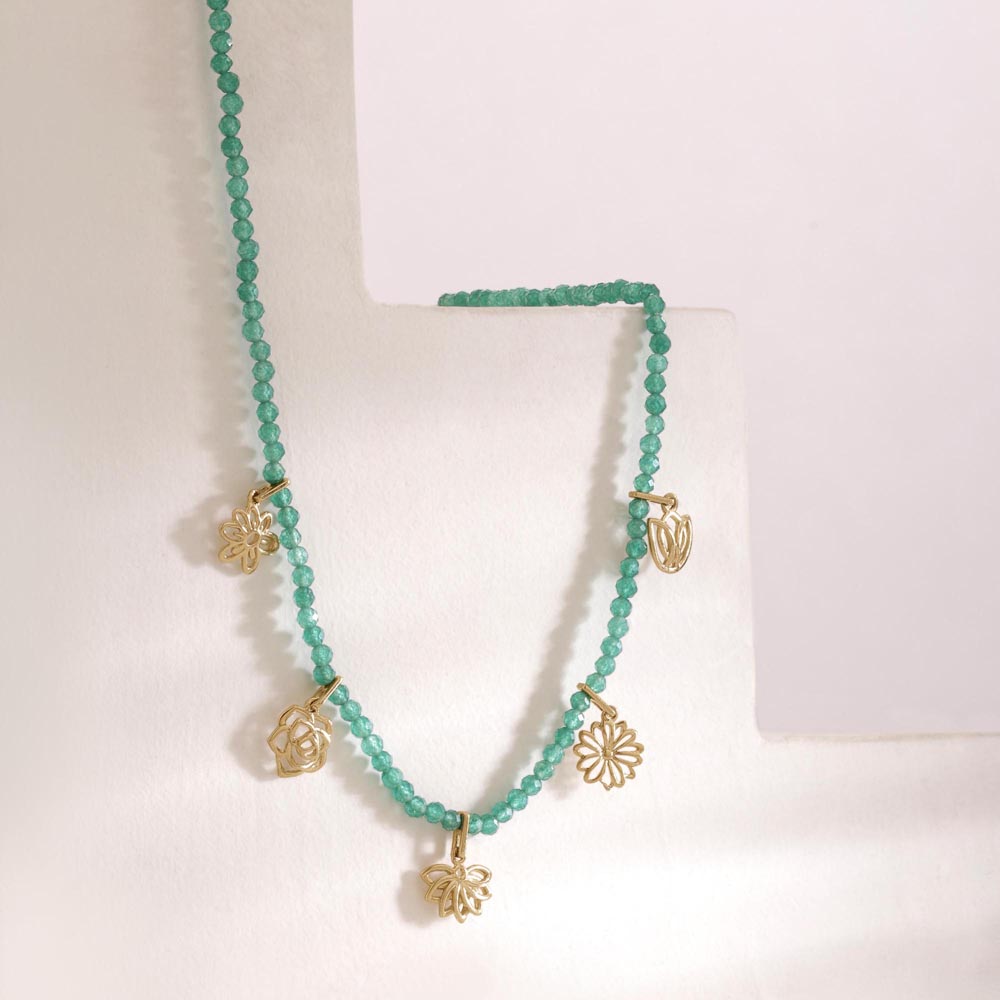 Chic Bloom Beaded Necklace,,hi-res image number null