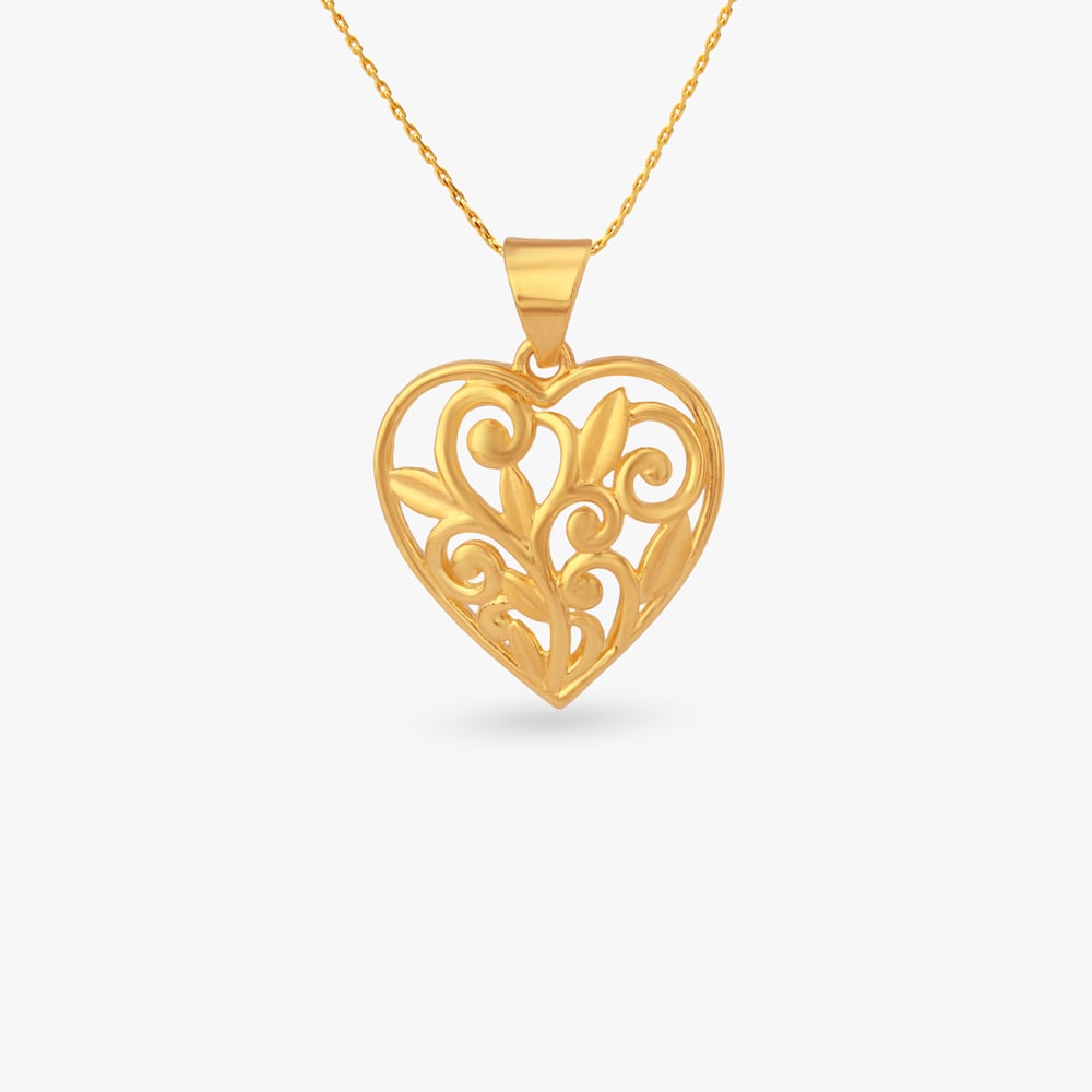 

Filigree Heart Gold Pendant