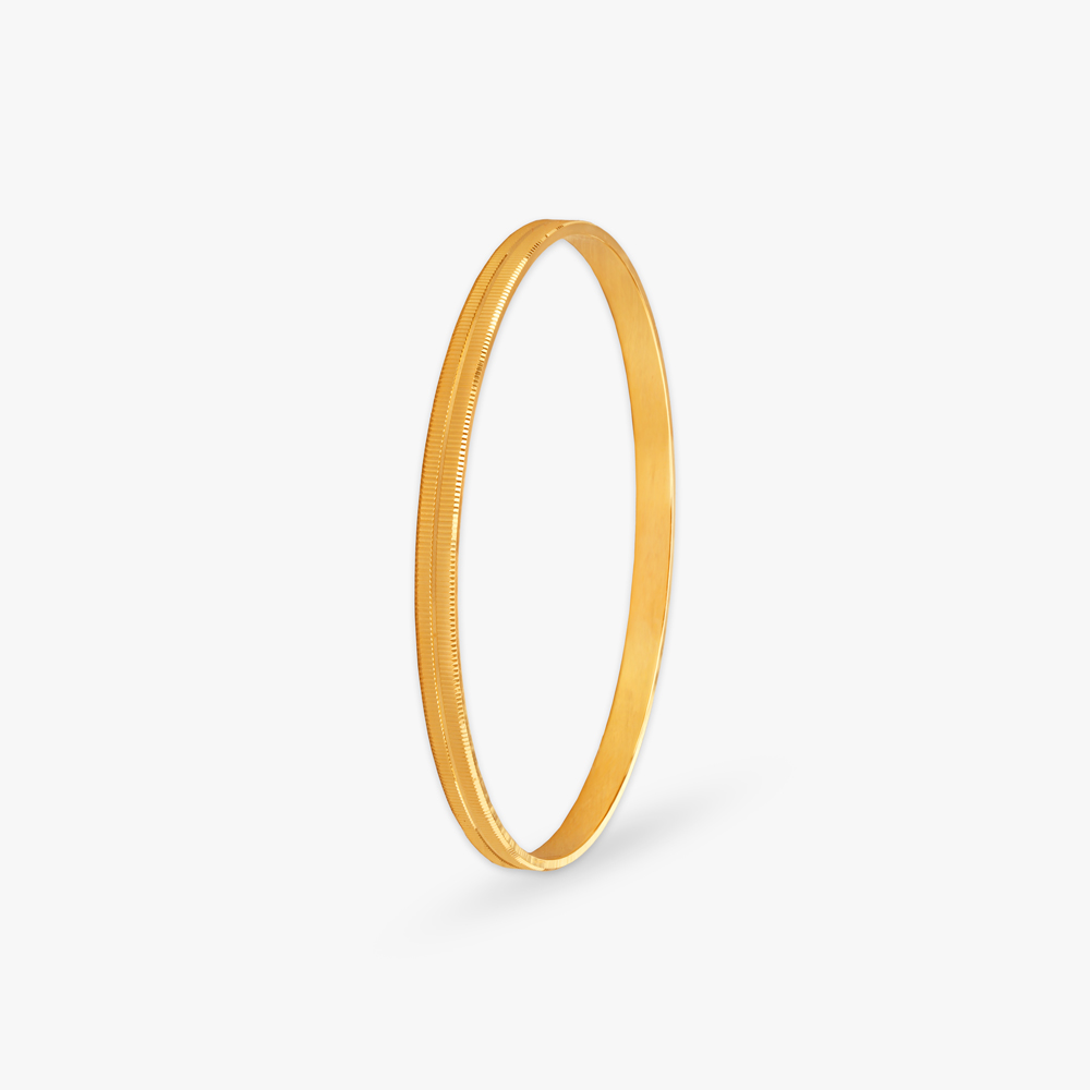 Radiant Minimalism Gold Bangles,,hi-res image number null
